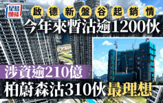 启德新盘谷起销情 今年来暂沽逾1200伙 涉资逾210亿 柏蔚森沽310伙最理想