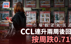 二手樓價連升兩周後回軟 CCL按周跌0.71% 市場觀望氣氛濃厚