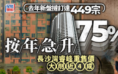 2024年新盘挞订录449宗 按年急升75% 长沙湾睿峰重售价大削近4成