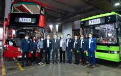 立法会交通事务委员会参观九巴车厂 乘坐新一代纯电动巴士