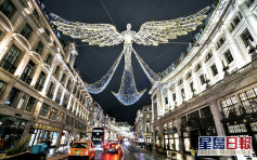 倫敦百萬顆聖誕燈點亮 冀疫下推動經濟