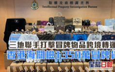 三地联手打击冒牌物品跨境转运 香港海关检1350万元货物