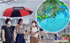 【記得帶遮】雷雨區東移 未來一兩小時影響香港