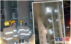 【有片】橫頭磡嘉強苑單位起火女死母傷 90人疏散