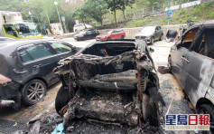 彩雲邨3私家車被縱火 其中一車嚴重燒毀