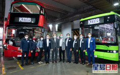 立法會交通事務委員會參觀九巴車廠 乘坐新一代純電動巴士