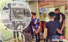 警尖沙嘴冚毒拘4非華裔漢 檢500萬毒品兩個「鐵蓮花」