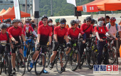 新地 「香園圍」公路單車賽舉行 向世界展示香港從疫情困境中破風而出