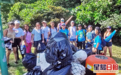 【維港會】菲傭姐姐組隊上山執走30袋垃圾 網民大讚：香港感恩有你們