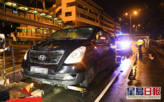 荃灣2車相撞 的哥腰傷客貨車司機疑涉酒駕