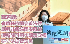 法律論壇｜鄭若驊指香港有持續完善國安法制體系責任