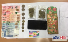 警黄大仙港铁站检大麻花 18岁青年涉贩毒被捕