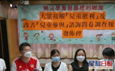 團體調查指逾半人不知香港有兒童事務委員會 倡提高代表性