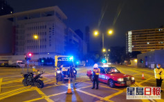 长沙湾道的士撼电单车 铁骑士受伤送院
