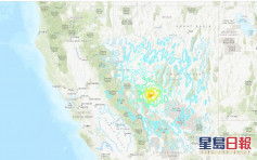美國內華達州6.4級地震 震源深度為7.6公里