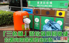 「三色桶」混垃圾影響回收成效 申訴專員倡加強標示等六大建議