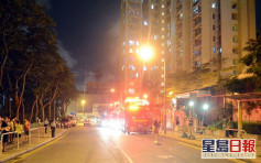 沙田坳邨单位起火 有住户疏散时跌倒撞伤鼻