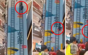 北上消息︱廣州男童玩攀岩高處墮下斷腳   商場認無扣妥肇禍