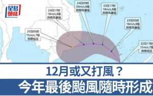 12月又打风？︱2024年或现最后台风   中国边区受影响……