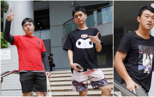 3男涉泼水节向警员及无綫记者射水 被控袭警等6罪 明年1月再讯
