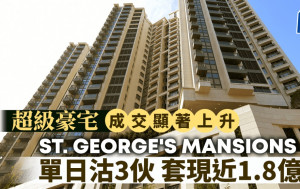 ST. GEORGE\'S MANSIONS單日沽3伙 套現近1.8億