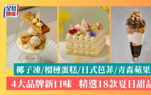 夏日新款甜品｜精選4大品牌18款消暑甜品 日式芭菲/榴槤蛋糕/青森蘋果芭菲/椰子凍