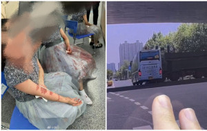 快訊．有片︱江蘇南通載學生大巴與挖泥車相撞　有死傷