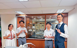 本港首間中學讓學生解剖海豚複製骨骼