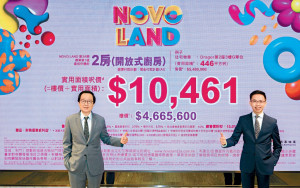 NOVO LAND每呎1.13萬現樓出擊