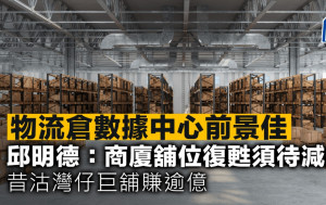 物流仓数据中心前景佳 邱明德：商厦铺位复苏须待减息 昔沽湾仔巨铺赚逾亿