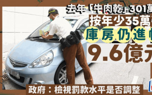 違例泊車｜去年警方發出逾300萬張 「牛肉乾」 按年少35萬張 庫房仍進帳近10億元