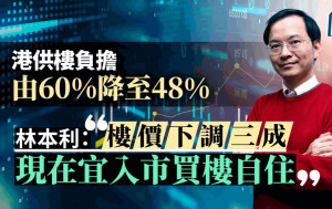 減息加組合拳 股市跑先樓市 林本利：樓價下調三成 現在宜入市買樓自住