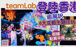 teamLab登陸香港！7月九龍灣MegaBox開幕　佔地逾萬呎+6大沉浸式作品！附門票/套票票價