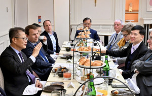 陳茂波訪問法國 鼓勵企業來港拓商機 當地商界認為香港依然開放、有活力