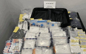 警聯海關機場反毒品 揭750萬K仔藏行李箱 21歲女被捕