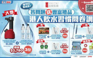 「你今日飲水未？」港人飲水習慣問卷調查    答問題贏豐富禮品