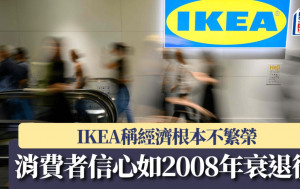 IKEA稱經濟根本不繁榮 消費者信心如2008年衰退後