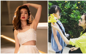 陈自瑶终遇劲敌？吊带小背心不敌13岁女儿风头 外貌遗传优良基因 颜值高䠷身形超越妈咪