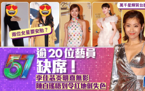 TVB台慶｜逾20位藝員缺席！兩女星要安胎 陳自瑤李佳芯炎明熹無影