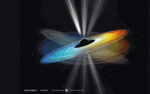 中国科学家主导研究证实黑洞M87自旋 符合广义相对论