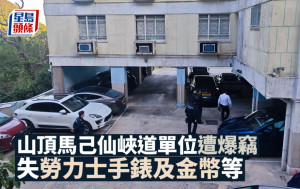 山顶马己仙峡道单位遭爆窃 失劳力士手表及金币等