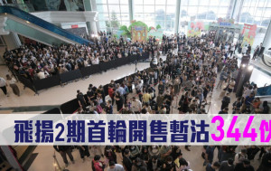 持續更新｜飛揚2期首輪開售暫沽344伙