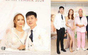 麥振江女兒結婚丨麥詩敏獲盧海鵬等多位老戲骨到賀  李龍基唱歌助慶：早日抱孫