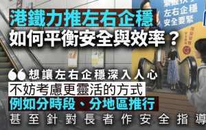 港鐵力推「左右企穩」 如何平衡安全與效率？｜梁偉聰