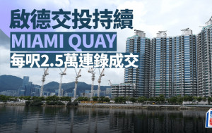 啟德交投持續 MIAMI QUAY每呎2.5萬連錄成交