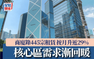 商厦录445宗租赁 按月升近29% 核心区需求渐回暖