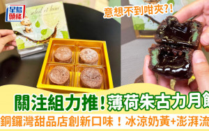 銅鑼灣甜品店破格推出薄荷朱古力月餅！冰涼奶黃+澎湃流心餡 關注組力推：意想不到咁夾！