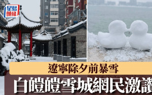 辽宁大雪︱高速公路入口全关保安全  网民：瑞雪真美︱多图