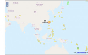 台灣凌晨發生5級地震 天文台接獲數名市民報告 表示感到輕微震動