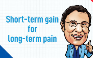 又中又英｜Short-term gain for long-term pain